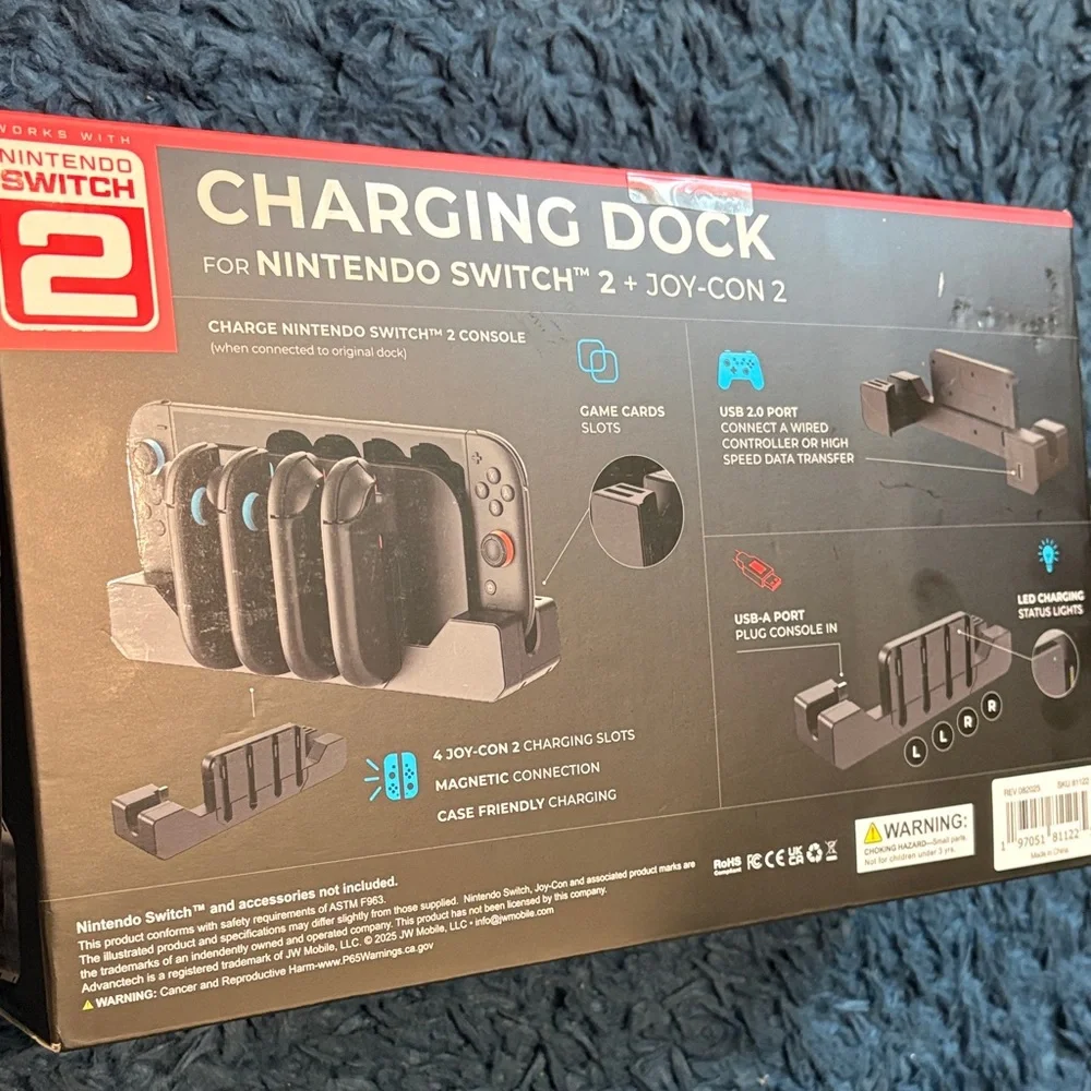 ADVANCETECH Charging Dock for Nintendo Switch 2